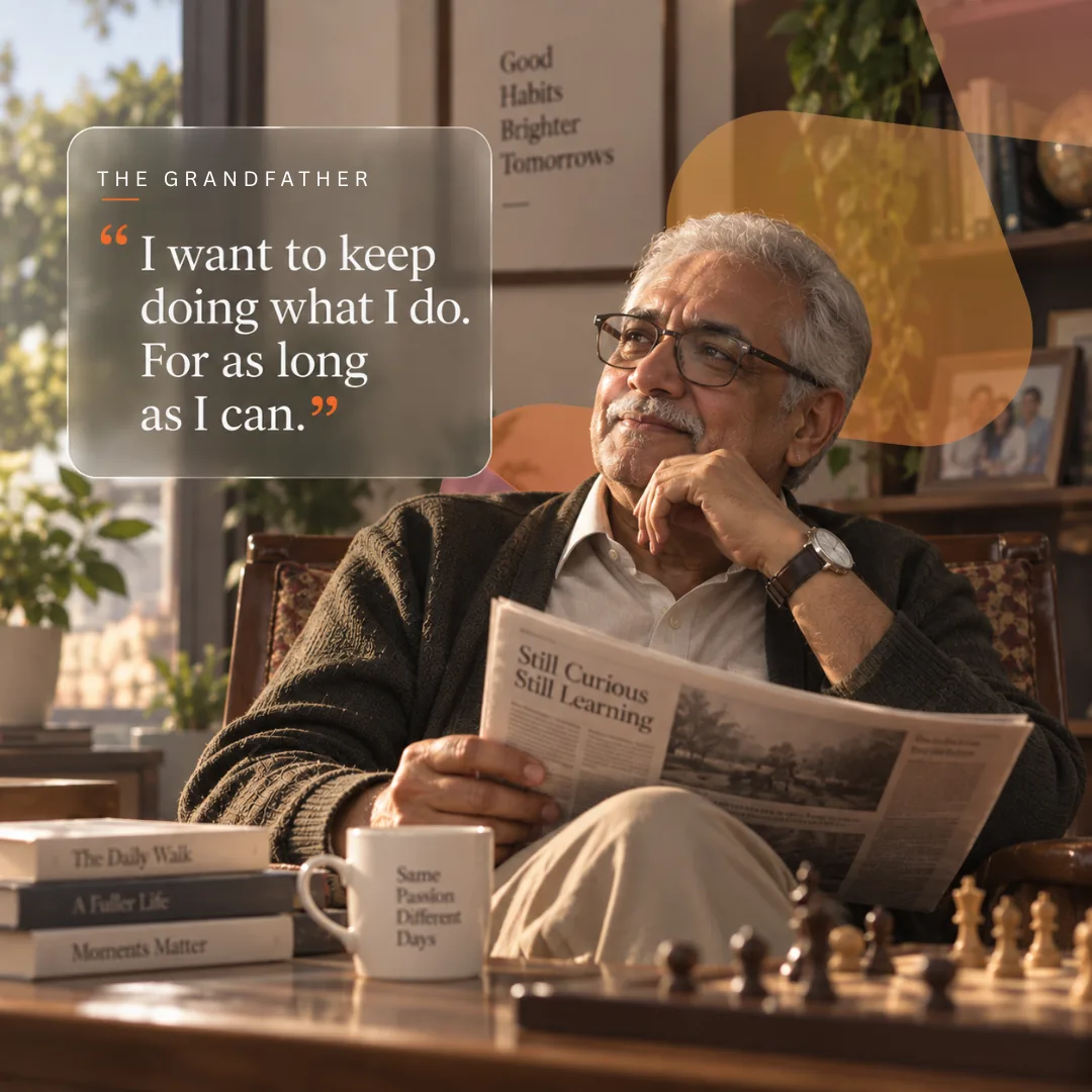 The Grandfather: “I want to keep doing what I do. For as long as I can.”
