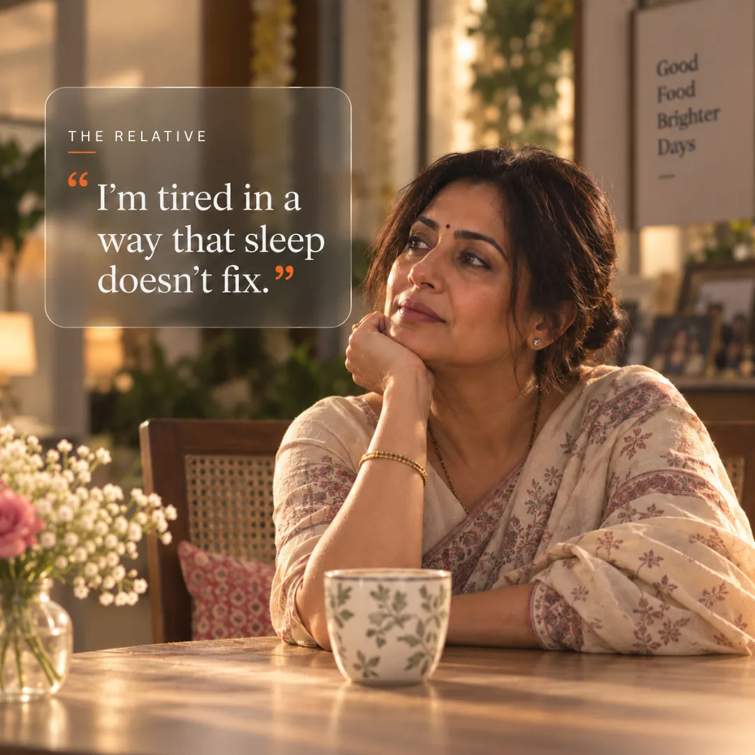 The Relative: “I’m tired in a way that sleep doesn’t fix.”